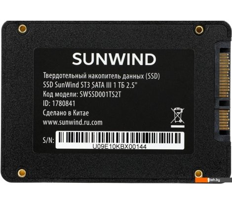  - SSD SunWind ST3 SWSSD001TS2T 1TB - ST3 SWSSD001TS2T 1TB