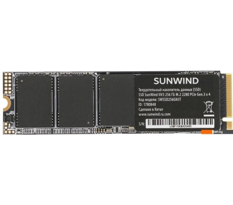  - SSD SunWind NV3 SWSSD256GN3T 256GB - NV3 SWSSD256GN3T 256GB