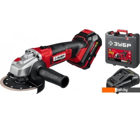  - Угловые шлифмашины (болгарки) Зубр УШМ-18-125-41 (с АКБ, кейс) - УШМ-18-125-41 (с АКБ, кейс)