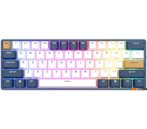  - Клавиатуры Royal Kludge RK61 Plus RGB (белый, RK Brown) - RK61 Plus RGB (белый, RK Brown)