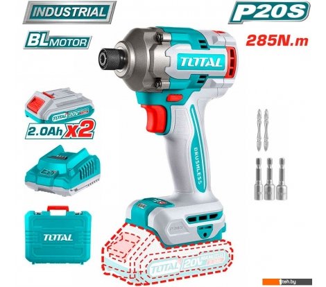  - Шуруповерты, гайковерты, электроотвертки Total TIRLI2028 (с 2-мя АКБ, кейс) - TIRLI2028 (с 2-мя АКБ, кейс)