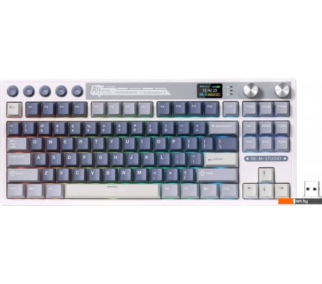  - Клавиатуры Royal Kludge M87 RGB Ocean Blue (RK Beige) - M87 RGB Ocean Blue (RK Beige)