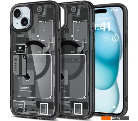  - Чехлы для телефонов Spigen Ultra Hybrid Zero One (MagFit) для iPhone 15 ACS06806 (разноцветный) - Ultra Hybrid Zero One (MagFit) для iPhone 15 ACS06806 (разноцветный)