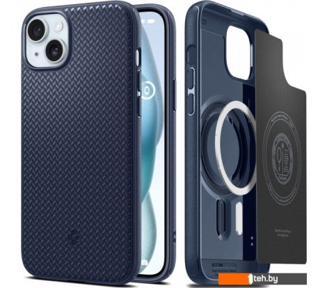  - Чехлы для телефонов Spigen Mag Armor (MagFit) для iPhone 15 ACS06816 (темно-синий) - Mag Armor (MagFit) для iPhone 15 ACS06816 (темно-синий)