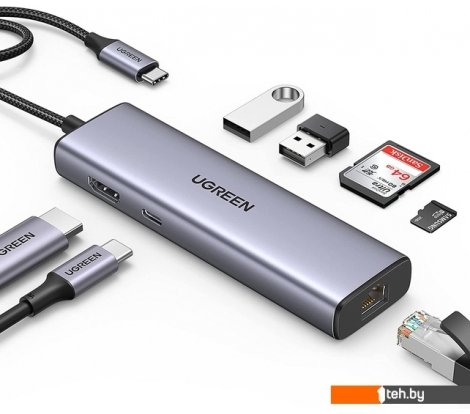  - USB-хабы и док-станции Ugreen CM512 90568 - CM512 90568
