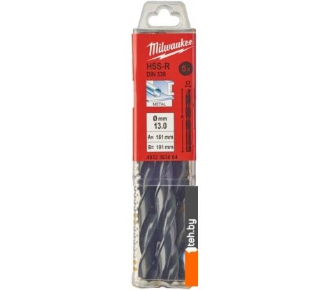  - Сверла, буры, зенкеры Milwaukee 4932363564 (5 предметов) - 4932363564 (5 предметов)