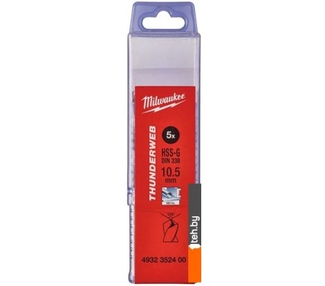  - Сверла, буры, зенкеры Milwaukee 4932352400 (5 предметов) - 4932352400 (5 предметов)