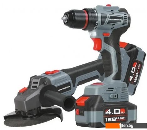  - Наборы электроинструментов Profipower E0220 (шуруповерт, болгарка, 2 АКБ, кейс) - E0220 (шуруповерт, болгарка, 2 АКБ, кейс)