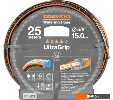 - Поливочные шланги Daewoo Power UltraGrip DWH 5124 (5/8'', 25 м) - UltraGrip DWH 5124 (5/8'', 25 м)
