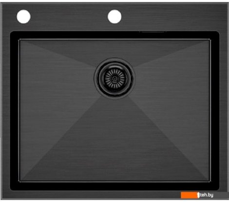  - Кухонные мойки Paulmark Kroner-Edge 59 PM775951-GM (вороненая сталь) - Kroner-Edge 59 PM775951-GM (вороненая сталь)