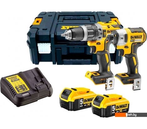  - Наборы электроинструментов DeWalt DCK266P2T (шуруповерт, гайковерт, кейс) - DCK266P2T (шуруповерт, гайковерт, кейс)