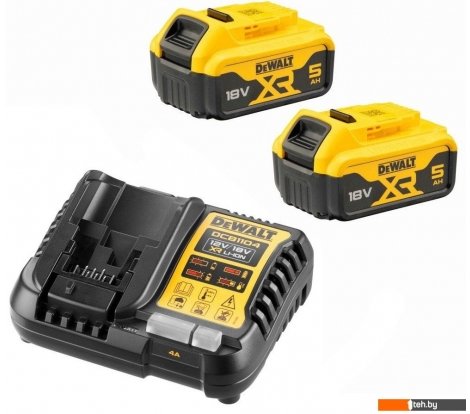  - Аккумуляторы и зарядные устройства для инструмента DeWalt DCB1104P2 (18В/2x5 Ач + 12/18В) - DCB1104P2 (18В/2x5 Ач + 12/18В)