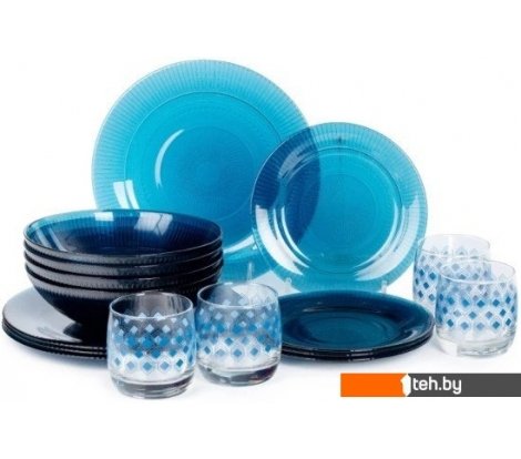  - Тарелки, салатники, блюда и наборы Luminarc Луиз Лондон Топаз S1238 (16пр) - Луиз Лондон Топаз S1238 (16пр)