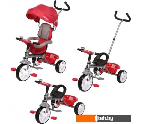  - Детские велосипеды Moby Kids Blitz 10x8 EVA (красный) - Blitz 10x8 EVA (красный)