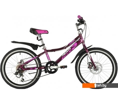  - Детские велосипеды Novatrack Aliсe 6.D 20 2021 20SH6D.ALICE.PR21 (фиолетовый) - Aliсe 6.D 20 2021 20SH6D.ALICE.PR21 (фиолетовый)