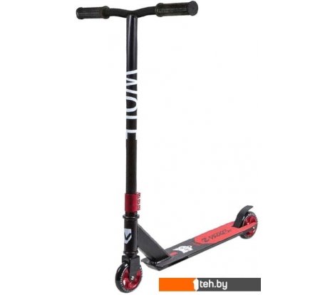  - Самокаты Novatrack Wolf El 100A.WOLF.BRD20 (красный/черный) - Wolf El 100A.WOLF.BRD20 (красный/черный)