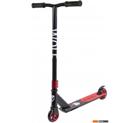  - Самокаты Novatrack Wolf El 100A.WOLF.BRD20 (красный/черный) - Wolf El 100A.WOLF.BRD20 (красный/черный)