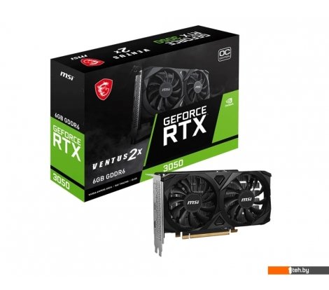  - Видеокарты MSI GeForce RTX 3050 Ventus 2X E 6G OC - GeForce RTX 3050 Ventus 2X E 6G OC