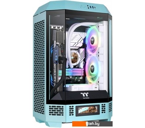  - Корпуса Thermaltake The Tower 300 Turquoise CA-1Y4-00SBWN-00 - The Tower 300 Turquoise CA-1Y4-00SBWN-00