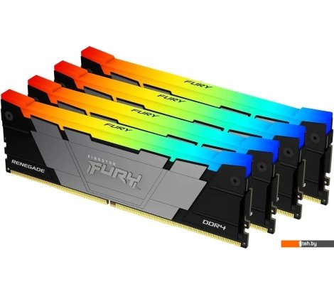  - Оперативная память Kingston FURY Renegade RGB 4x8ГБ DDR4 3600 МГц KF436C16RB2AK4/32 - FURY Renegade RGB 4x8ГБ DDR4 3600 МГц KF436C16RB2AK4/32