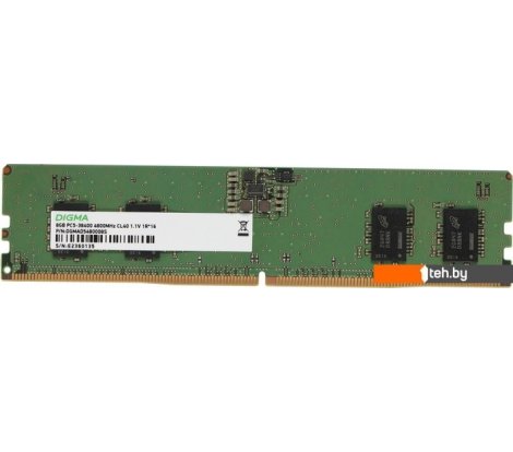  - Оперативная память Digma 8ГБ DDR5 4800 МГц DGMAD5480008S - 8ГБ DDR5 4800 МГц DGMAD5480008S