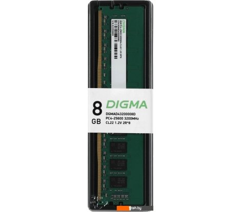  - Оперативная память Digma 8ГБ DDR4 3200 МГц DGMAD43200008D - 8ГБ DDR4 3200 МГц DGMAD43200008D
