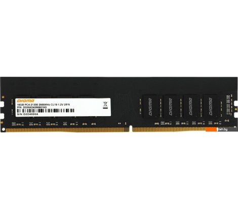  - Оперативная память Digma 16ГБ DDR4 2666 МГц DGMAD42666016D - 16ГБ DDR4 2666 МГц DGMAD42666016D