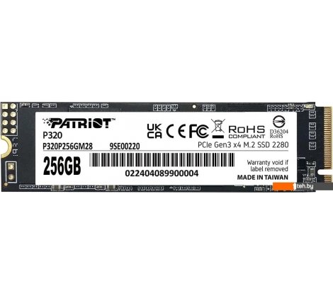 - SSD Patriot P320 256GB P320P256GM28 - P320 256GB P320P256GM28