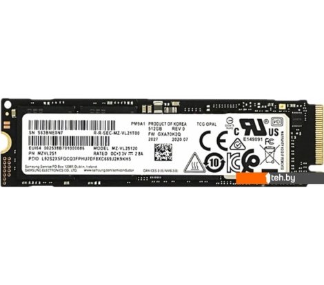  - SSD Samsung PM9A1 2TB MZVL22T0HBLB-00B00 - PM9A1 2TB MZVL22T0HBLB-00B00