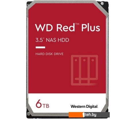  - Жесткие диски WD Red Plus 6TB WD60EFPX - Red Plus 6TB WD60EFPX