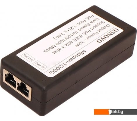  - Кабели, адаптеры, разветвители Osnovo Midspan-1/300G - Midspan-1/300G