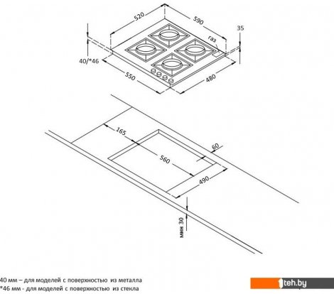  - Варочные панели Korting HG 674 CTRB - HG 674 CTRB