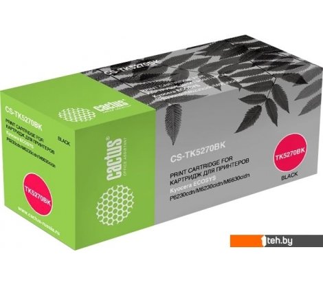  - Картриджи для принтеров и МФУ CACTUS CS-TK5270BK (аналог Kyocera TK-5270K) - CS-TK5270BK (аналог Kyocera TK-5270K)