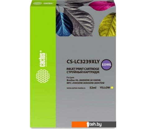  - Картриджи для принтеров и МФУ CACTUS CS-LC3239XLY (аналог Brother LC3239XLY) - CS-LC3239XLY (аналог Brother LC3239XLY)