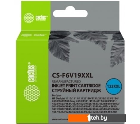  - Картриджи для принтеров и МФУ CACTUS CS-F6V19XXL (аналог HP 123XL F6V19AE) - CS-F6V19XXL (аналог HP 123XL F6V19AE)
