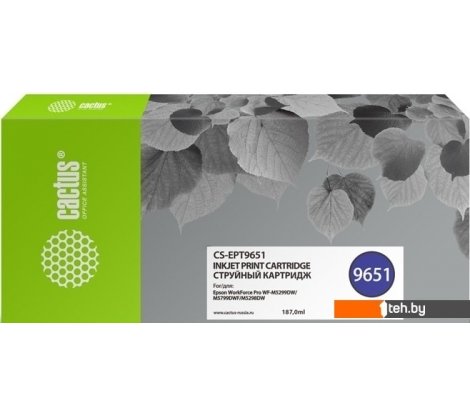  - Картриджи для принтеров и МФУ CACTUS CS-EPT9651 (аналог Epson C13T965140) - CS-EPT9651 (аналог Epson C13T965140)