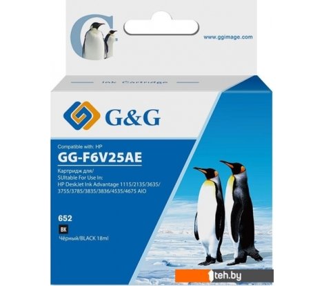  - Картриджи для принтеров и МФУ G&G GG-F6V25AE (аналог HP F6V25AE) - GG-F6V25AE (аналог HP F6V25AE)