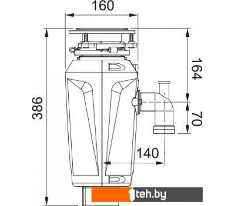  - Измельчители пищевых отходов Franke Slim 125 134.0715.094 - Slim 125 134.0715.094
