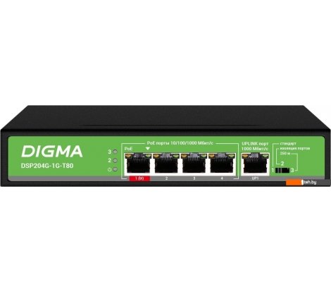  - Коммутаторы Digma DSP204G-1G-T80 - DSP204G-1G-T80