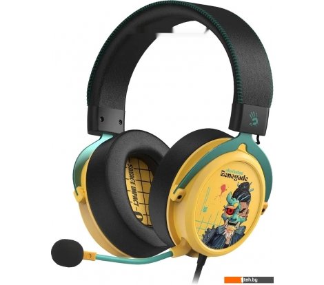  - Наушники и гарнитуры A4Tech Bloody M595 Renegade (желтый) - Bloody M595 Renegade (желтый)