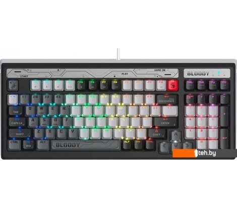  - Клавиатуры A4Tech Bloody B950 (черный/серый, Light Strike Libra Brown) - Bloody B950 (черный/серый, Light Strike Libra Brown)