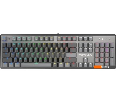 - Клавиатуры A4Tech Fstyler FS100 Neon (серый/черный) - Fstyler FS100 Neon (серый/черный)