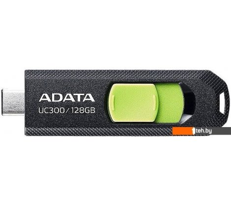  - USB Flash ADATA UC300 128GB (черный/зеленый) - UC300 128GB (черный/зеленый)