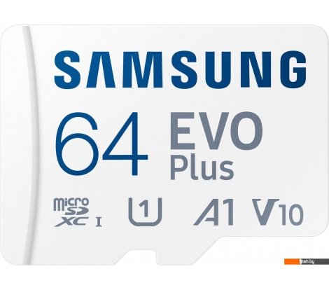  - Карты памяти Samsung EVO Plus 2024 microSDXC 64GB (с адаптером) - EVO Plus 2024 microSDXC 64GB (с адаптером)