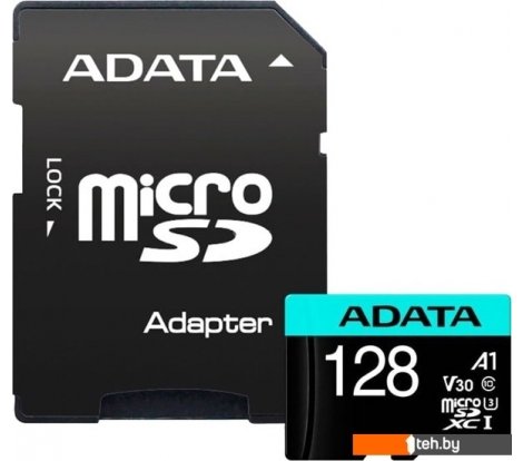  - Карты памяти ADATA Premier Pro AUSDX128GUI3V30SA2-RA1 microSDXC 128GB (с адаптером) - Premier Pro AUSDX128GUI3V30SA2-RA1 microSDXC 128GB (с адаптером)