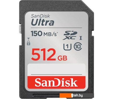 - Карты памяти SanDisk Ultra SDXC SDSDUNC-512G-GN6IN 512GB - Ultra SDXC SDSDUNC-512G-GN6IN 512GB