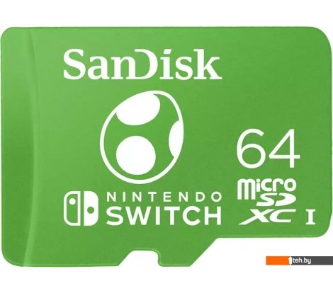  - Карты памяти SanDisk Nintendo Switch Licensed Card microSDXC 64GB SDSQXAO-064G-GN6ZN - Nintendo Switch Licensed Card microSDXC 64GB SDSQXAO-064G-GN6ZN