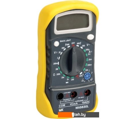  - Мультиметры, токовые клещи, индикаторные отвертки IEK Master MAS830L - Master MAS830L
