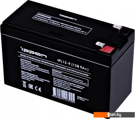  - Аккумуляторы для ИБП IPPON IPL12-9 (12В/9 А·ч) - IPL12-9 (12В/9 А·ч)