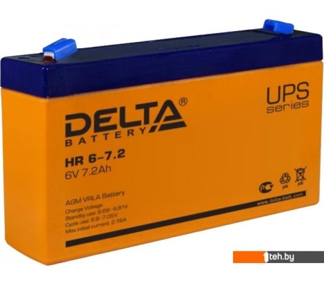  - Аккумуляторы для ИБП Delta HR 6-7.2 (6В/7.2 А·ч) - HR 6-7.2 (6В/7.2 А·ч)